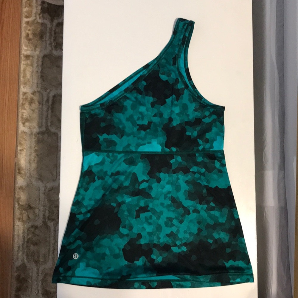 One shoulder lululemon athletic tank